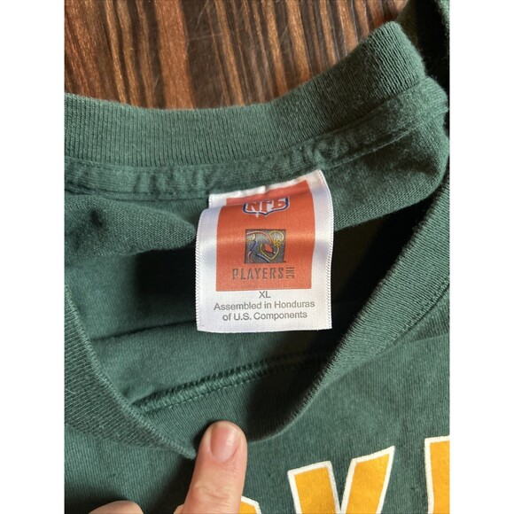 Vintage NFL GREEN BAY PACKERS Brett Favre #4 Short Sleeve Green T-Shirt Size XL - Picture 3 of 6